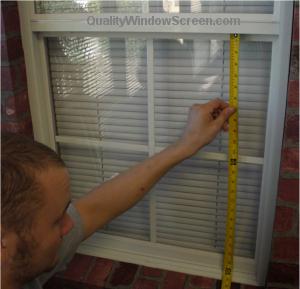 Measuring Window Screen Height