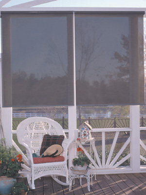 Custom Rollup Textilene® Solar Shades Custom Rollup Textilene® Solar Shades