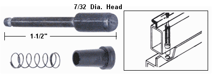Spring Plunger Bolts For 3/4" Frame (7/32" Head)