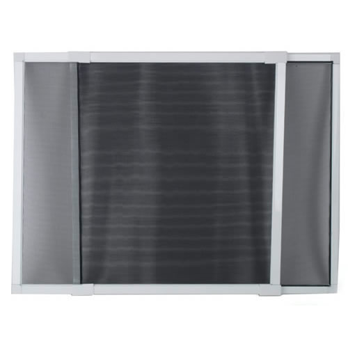White Adjustable Window Screen 18" Tall (20" to 37" Wide)