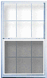 Single Hung Window Half-Screens