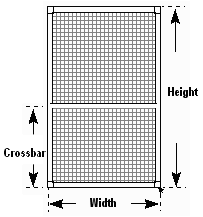 Typical Full Size Window Screen