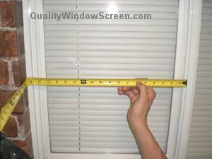 Measure Fiberglass Screen Width