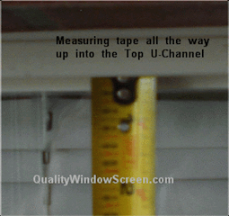 Measure Top Solar Screen Channel