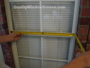 Measure Solar Window Screen Width