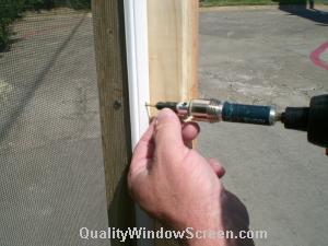 Drive Screw Through Porch Screen Panel Frames