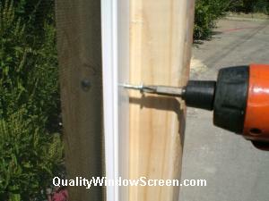 Drive Screw Through Patio Screen Panel Frames