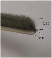 Wool Pile Weather Stripping - Self Adhesive