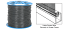Serrated Spline 15 lb Roll