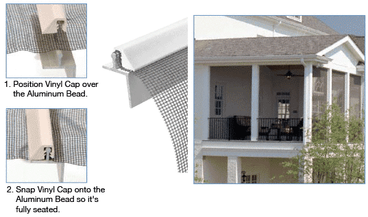 SCREENEZE® Patio Screen Frame & Cap - 96"