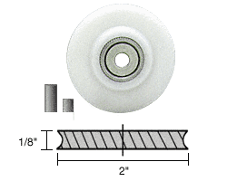 Concave Edge Nylon Replacement Wheel