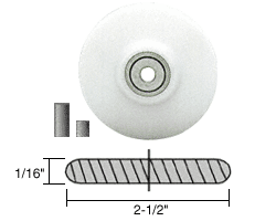 Round Edge Nylon Replacement Wheel