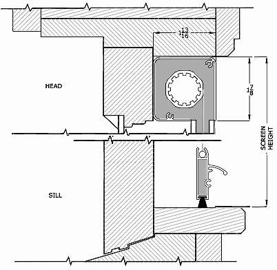 Roll-Away Disappearing Window Screens with Reverse Housing Mount