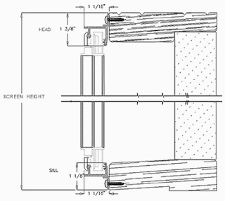 Measure Roll-Away Screen Door Surface Mount Height